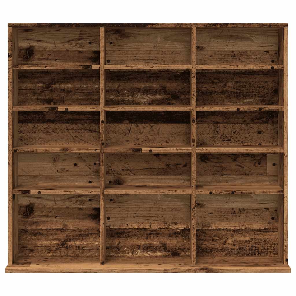 CD Cabinet Old Wood 100x23x89.5 cm Engineered Wood