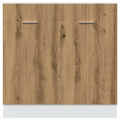 Sink Bottom Cabinet Lyon Artisan Oak 80x46x81.5 cm Engineered Wood