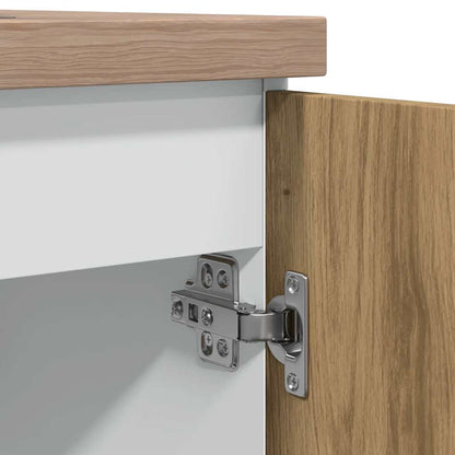 Sink Bottom Cabinet Lyon Artisan Oak 80x46x81.5 cm Engineered Wood