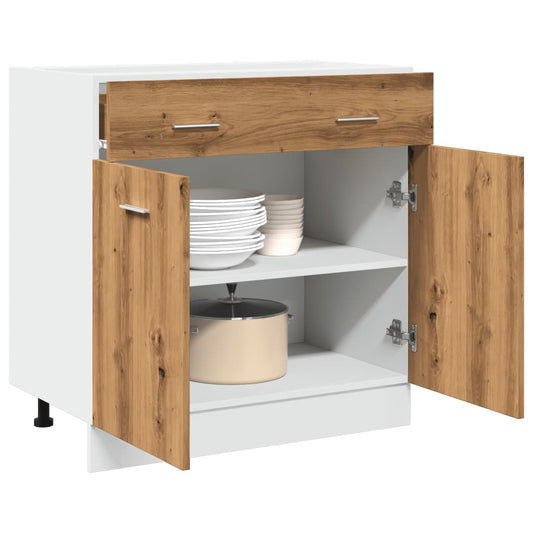Drawer Bottom Cabinet Lyon Artisan Oak 80x46x81.5 cm Engineered Wood