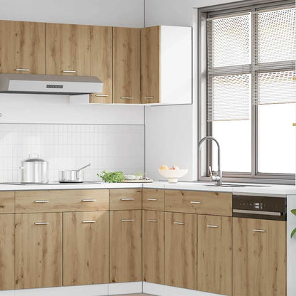 Hanging Corner Cabinet Lyon Artisan Oak 57x57x60 cm Engineered Wood