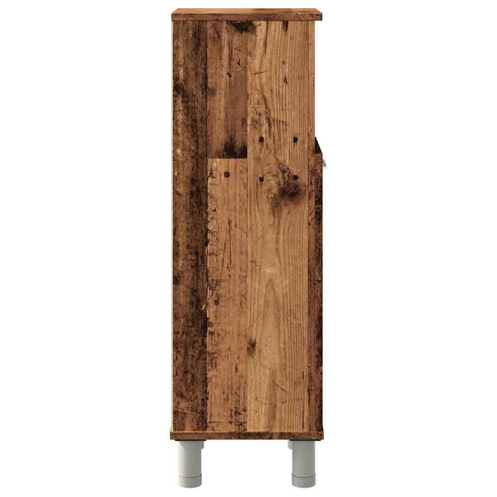 Bathroom Cabinet Old Wood 30x30x95 cm Engineered Wood