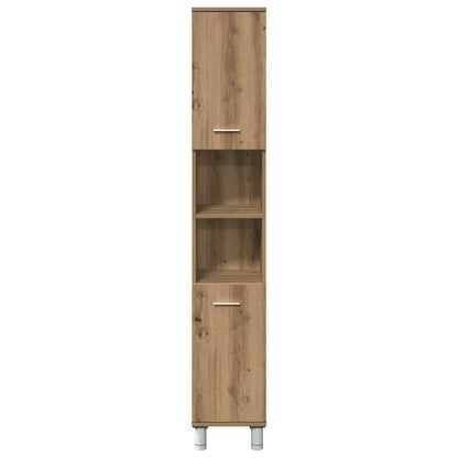Bathroom Cabinet Artisan Oak 30x30x179 cm Engineered Wood