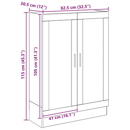 Book Cabinet Artisan Oak 82.5x30.5x115 cm Engineered Wood