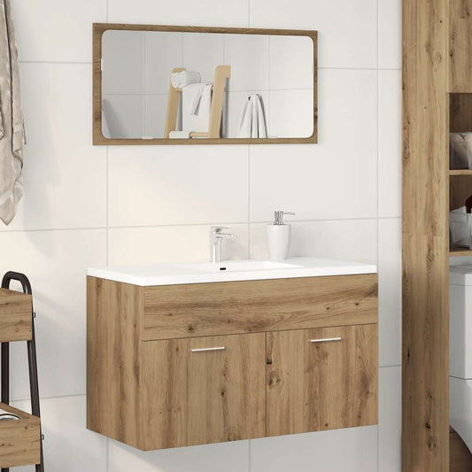 Bathroom Sink Cabinet Artisan Oak 80x38.5x46 cm Engineered Wood