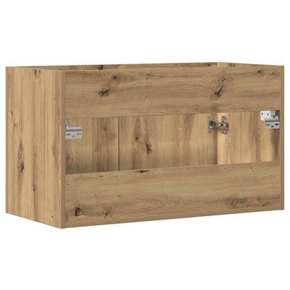 Bathroom Sink Cabinet Artisan Oak 90x38.5x46 cm Engineered Wood