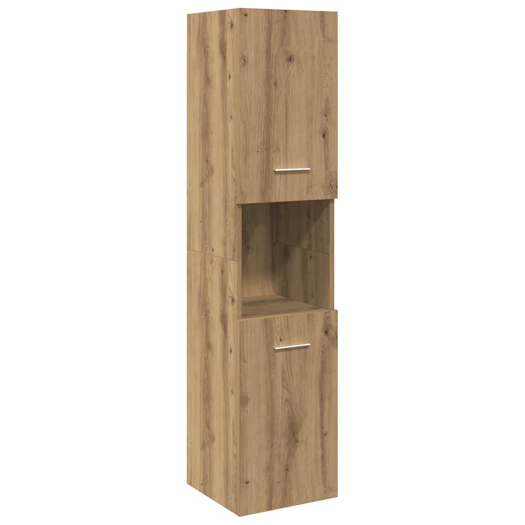 Bathroom Hanging Cabinet Artisian Oak 30x30x130 cm Engineered Wood
