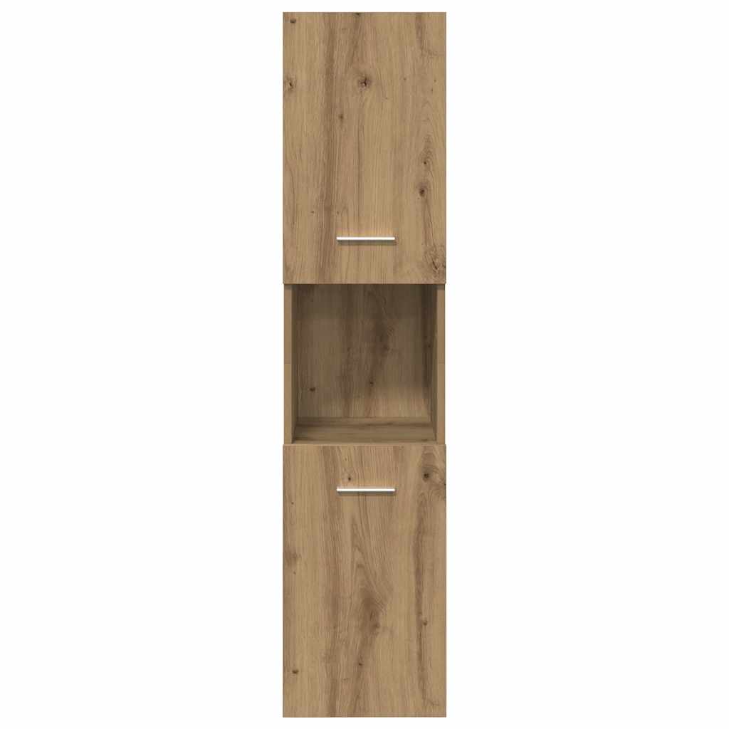Bathroom Hanging Cabinet Artisian Oak 30x30x130 cm Engineered Wood