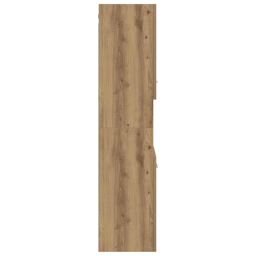 Bathroom Hanging Cabinet Artisian Oak 30x30x130 cm Engineered Wood