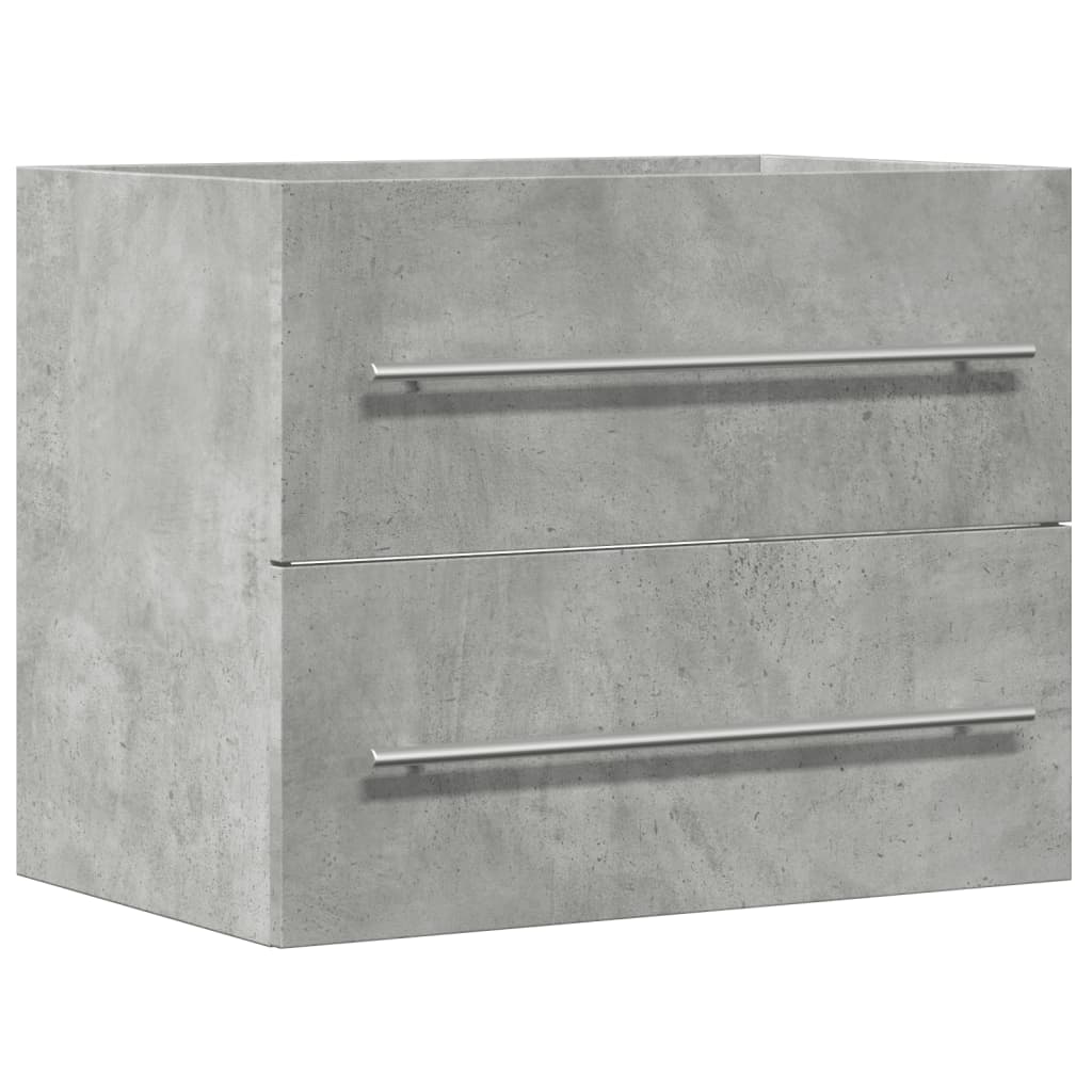 Sink Cabinet Concrete Grey 60x38.5x48 cm Engineered Wood