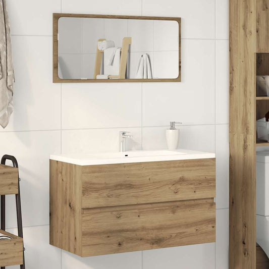Bathroom Hanging Cabinet Artisian Oak 80x38.5x45 cm Engineered Wood