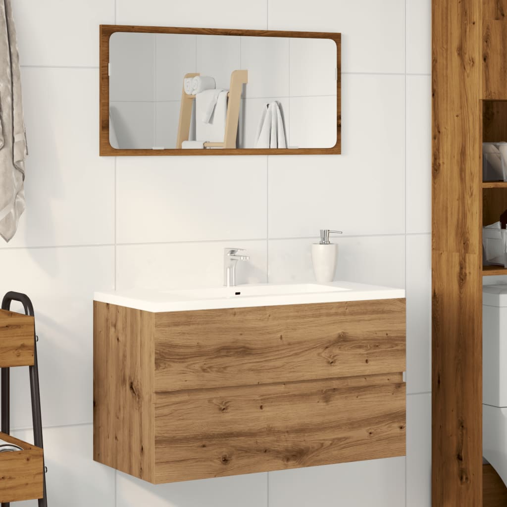 Sink Cabinet Artisian Oak 90x38.5x45 cm Engineered Wood