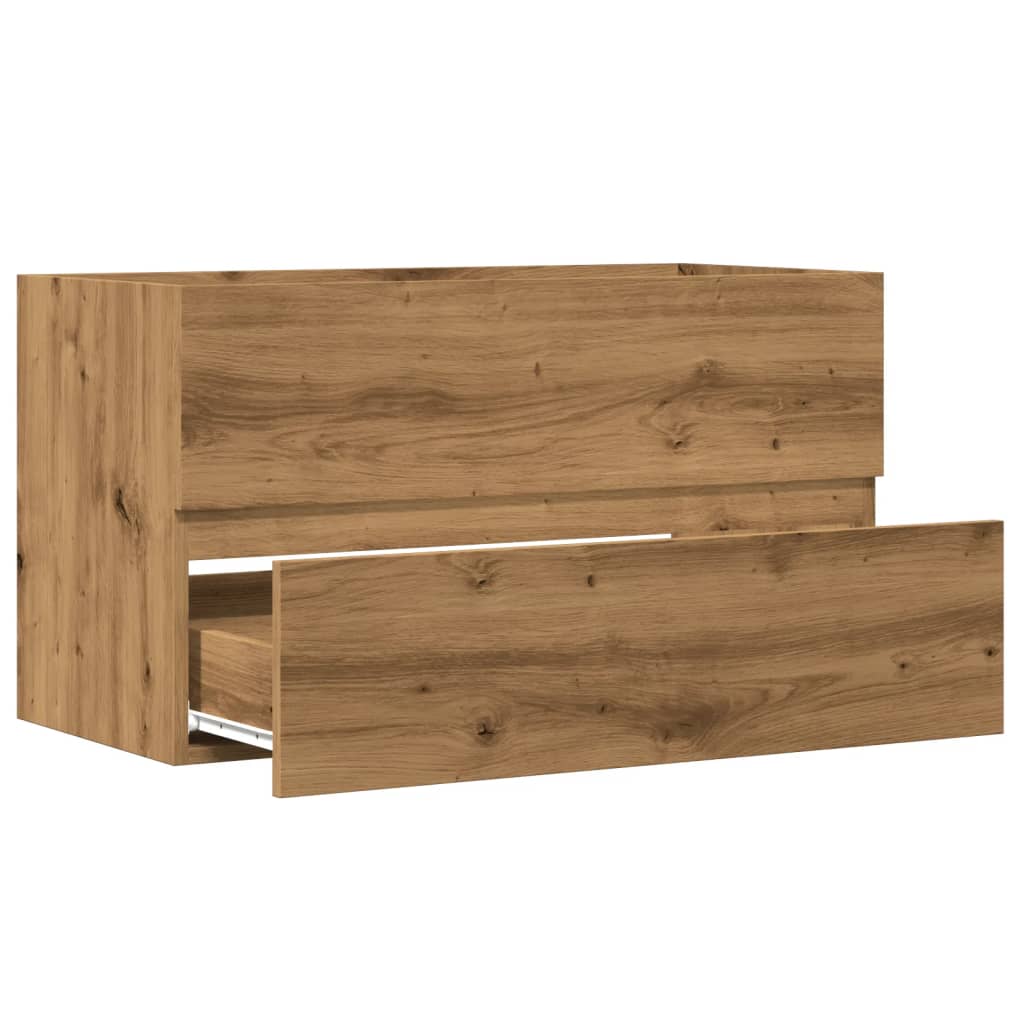 Sink Cabinet Artisian Oak 90x38.5x45 cm Engineered Wood