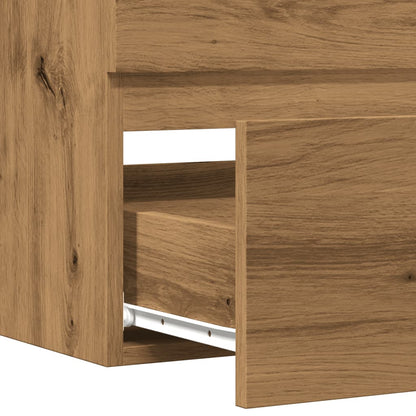 Sink Cabinet Artisian Oak 90x38.5x45 cm Engineered Wood