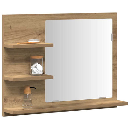 Bathroom Mirror Cabinet Artisan Oak 60x10.5x45 cm