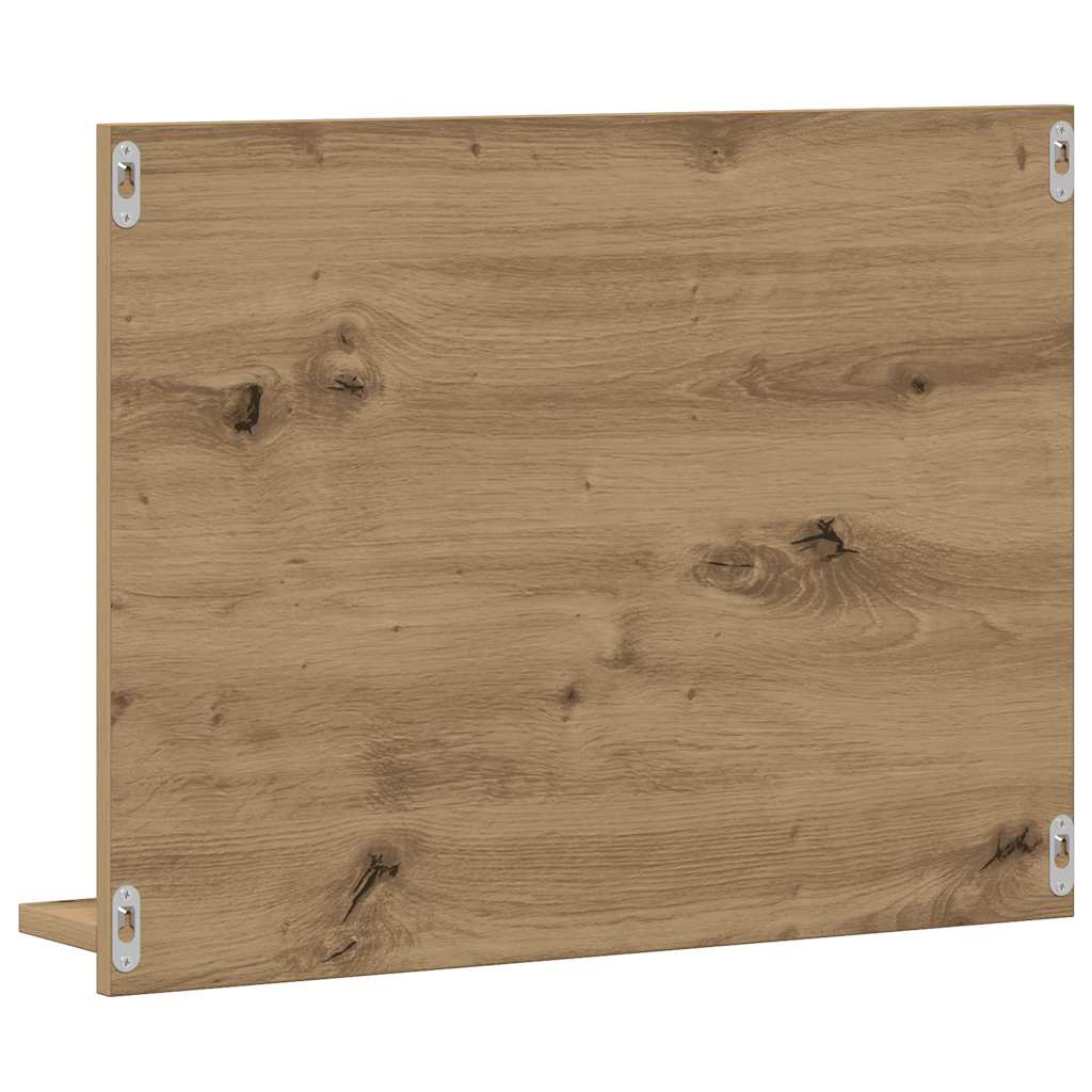 Bathroom Mirror Cabinet Artisan Oak 60x10.5x45 cm