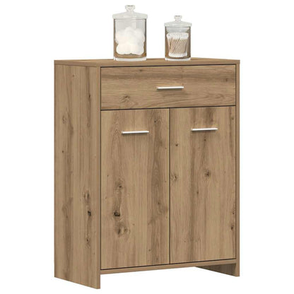 Bathroom Cabinet Artisan Oak 60x33x80 cm Engineered Wood