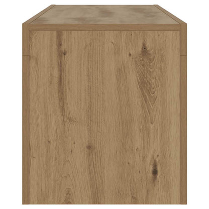 TV Cabinet with LED Lights Artisan Oak 120x36.5x40 cm Engineered Wood