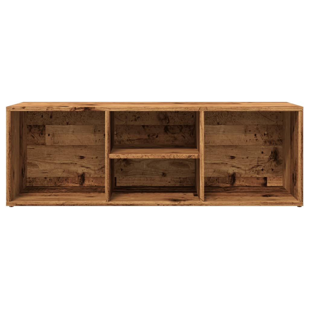 Shoe Storage Bench Old Wood 105x35x35 cm Engineered Wood