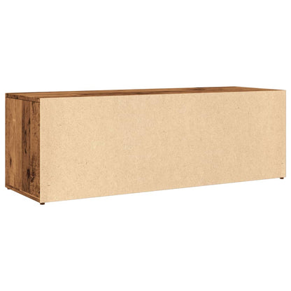 Shoe Storage Bench Old Wood 105x35x35 cm Engineered Wood