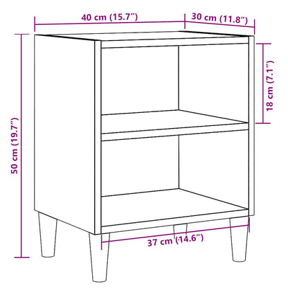 Bedside Cabinets 2 pcs Artisan Oak 40x30x50 cm Engineered Wood