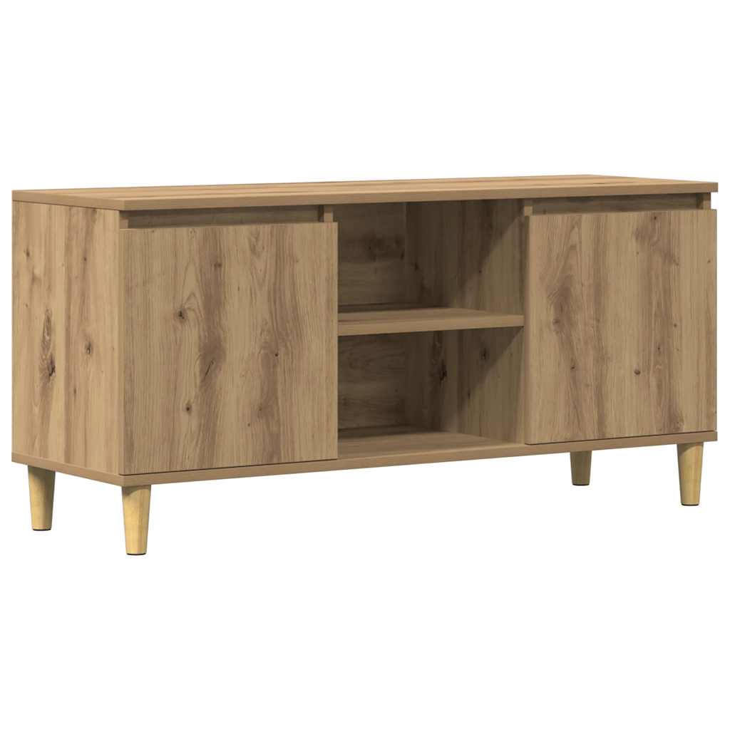 TV Cabinet Artisan Oak 102x35x50 cm Engineered Wood