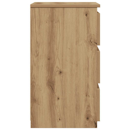 Bedside Cabinet Artisan Oak 40x35x62.5 cm Engineered Wood