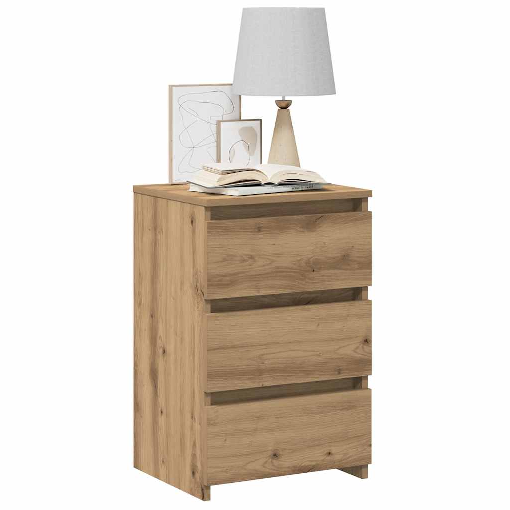 Bedside Cabinets 2 pcs Artisan Oak 40x35x62.5 cm Engineered Wood