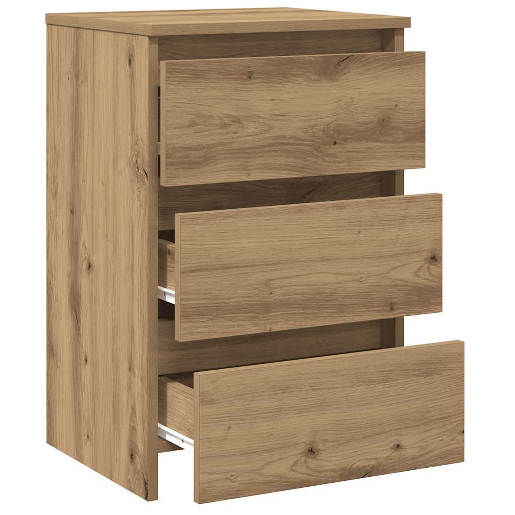 Bedside Cabinets 2 pcs Artisan Oak 40x35x62.5 cm Engineered Wood