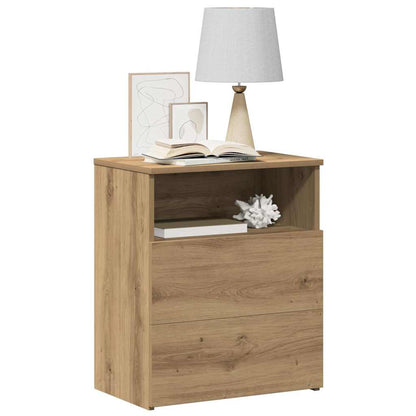 Bedside Cabinets 2 pcs Artisan Oak 50x32x60cm Engineered Wood