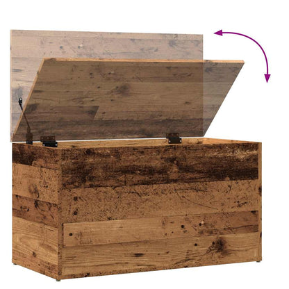 Storage Chest Old Wood 84x42x46 cm Engineered Wood