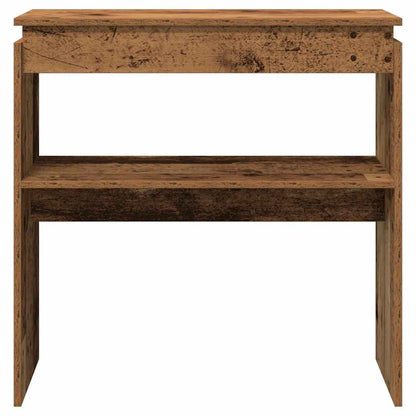 Console Table Old Wood 80x30x80 cm Engineered Wood