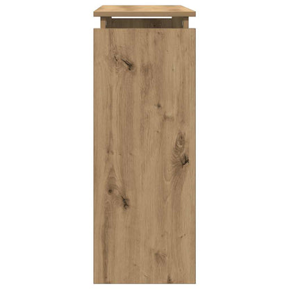 Console Table Artisan Oak 80x30x80 cm Engineered Wood