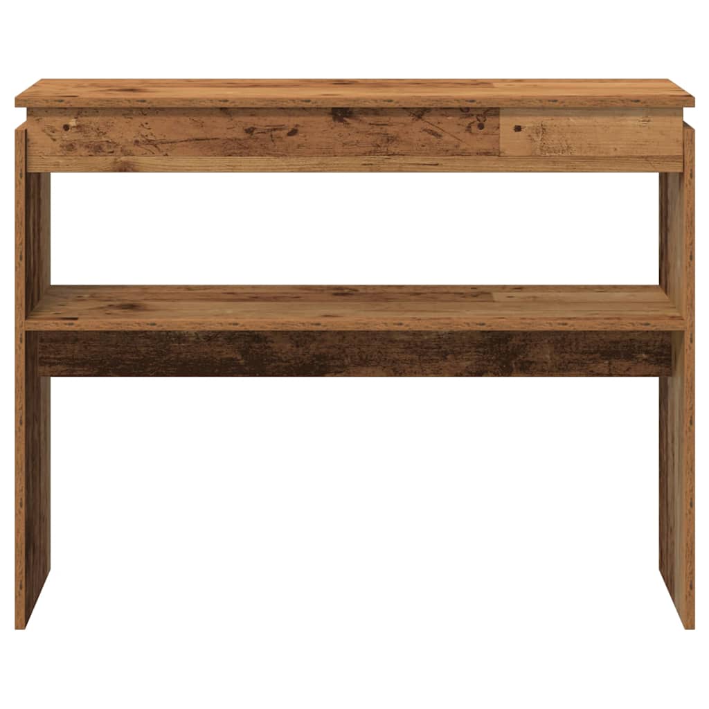 Console Table Old Wood 102x30x80 cm Engineered Wood