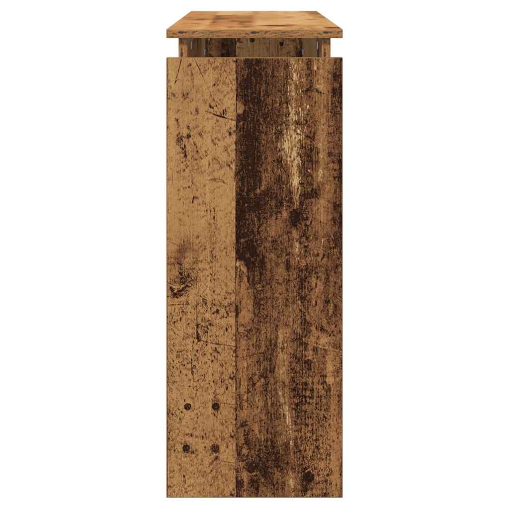 Console Table Old Wood 102x30x80 cm Engineered Wood