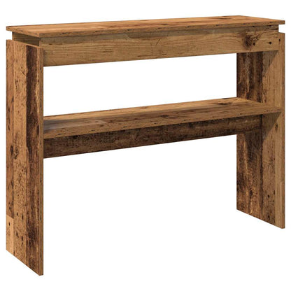 Console Table Old Wood 102x30x80 cm Engineered Wood