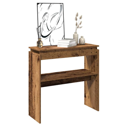 Console Table Old Wood 102x30x80 cm Engineered Wood