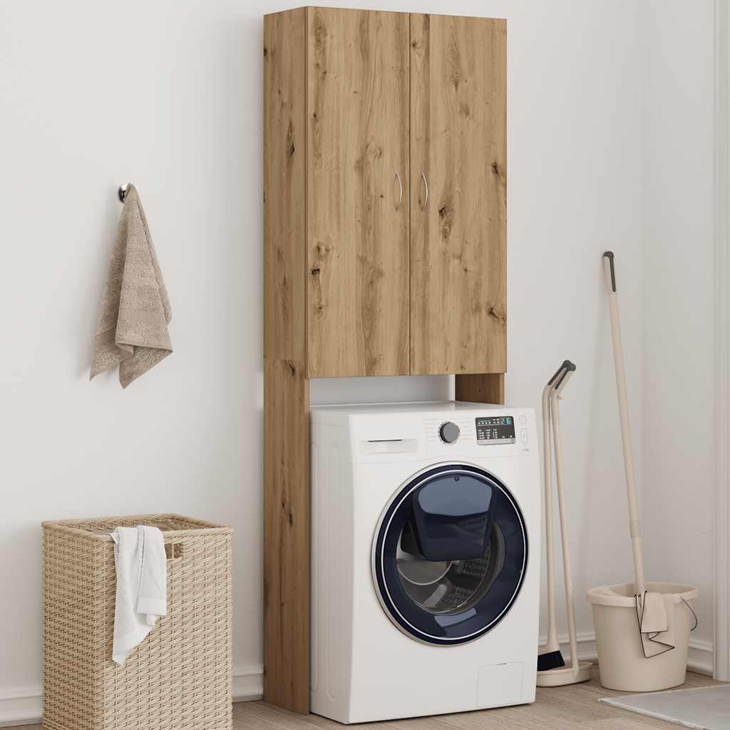 Washing Machine Cabinet Artisan Oak 64x25.5x190 cm