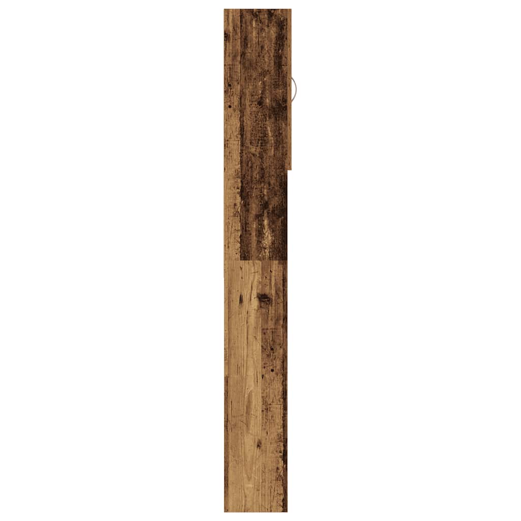 Washing Machine Cabinet Old Wood 64x25.5x190 cm