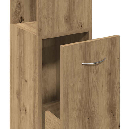 Bathroom Cabinet Artisan Oak 25x25x170 cm Engineered Wood