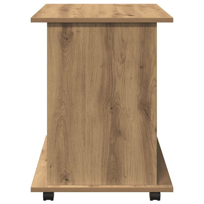 Rolling Cabinet Artisan Oak 60x45x60 cm Engineered Wood