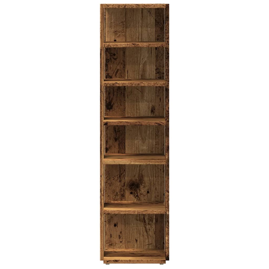 Shoe Cabinet Old Wood 28x27x102 cm Engineered Wood