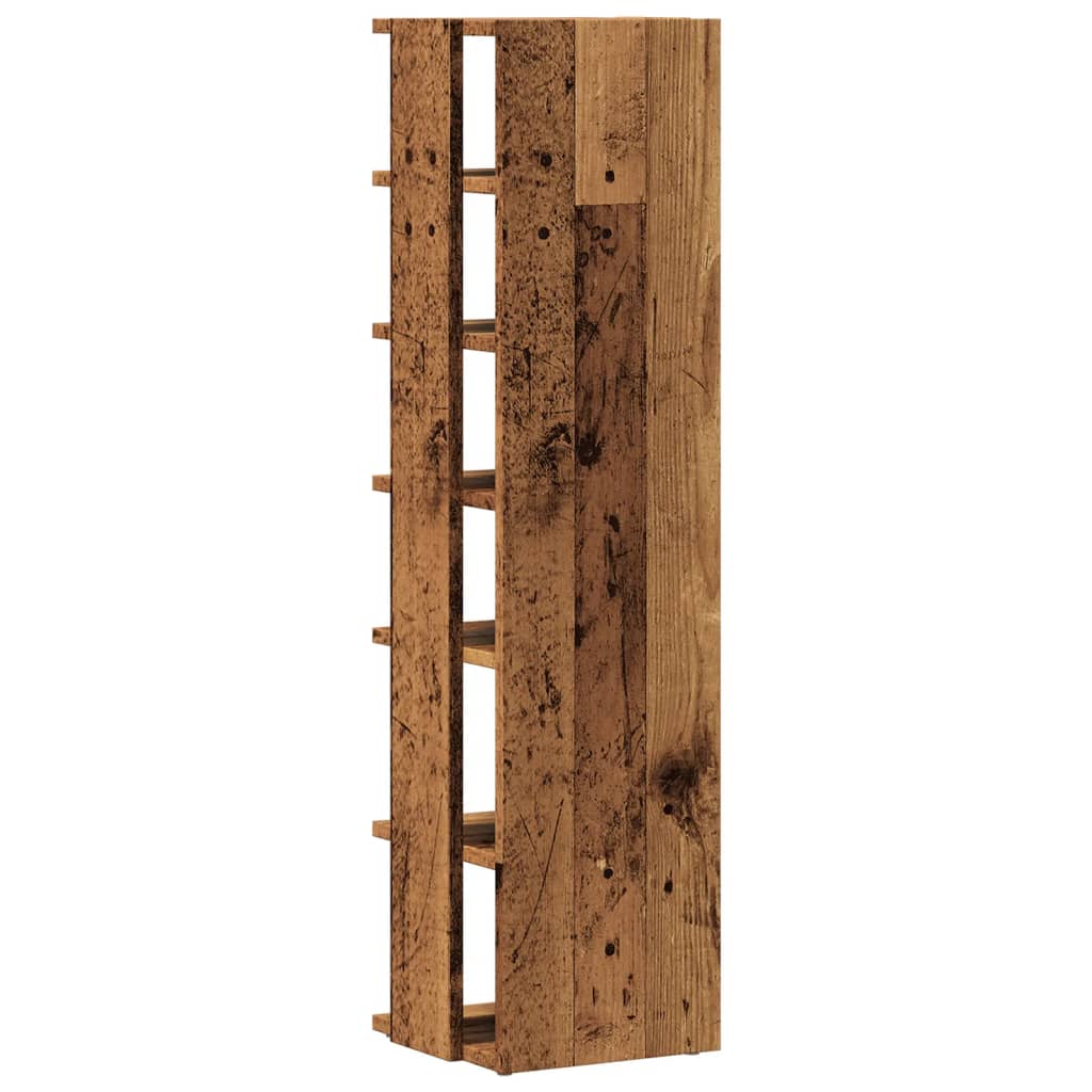 Shoe Cabinet Old Wood 28x27x102 cm Engineered Wood