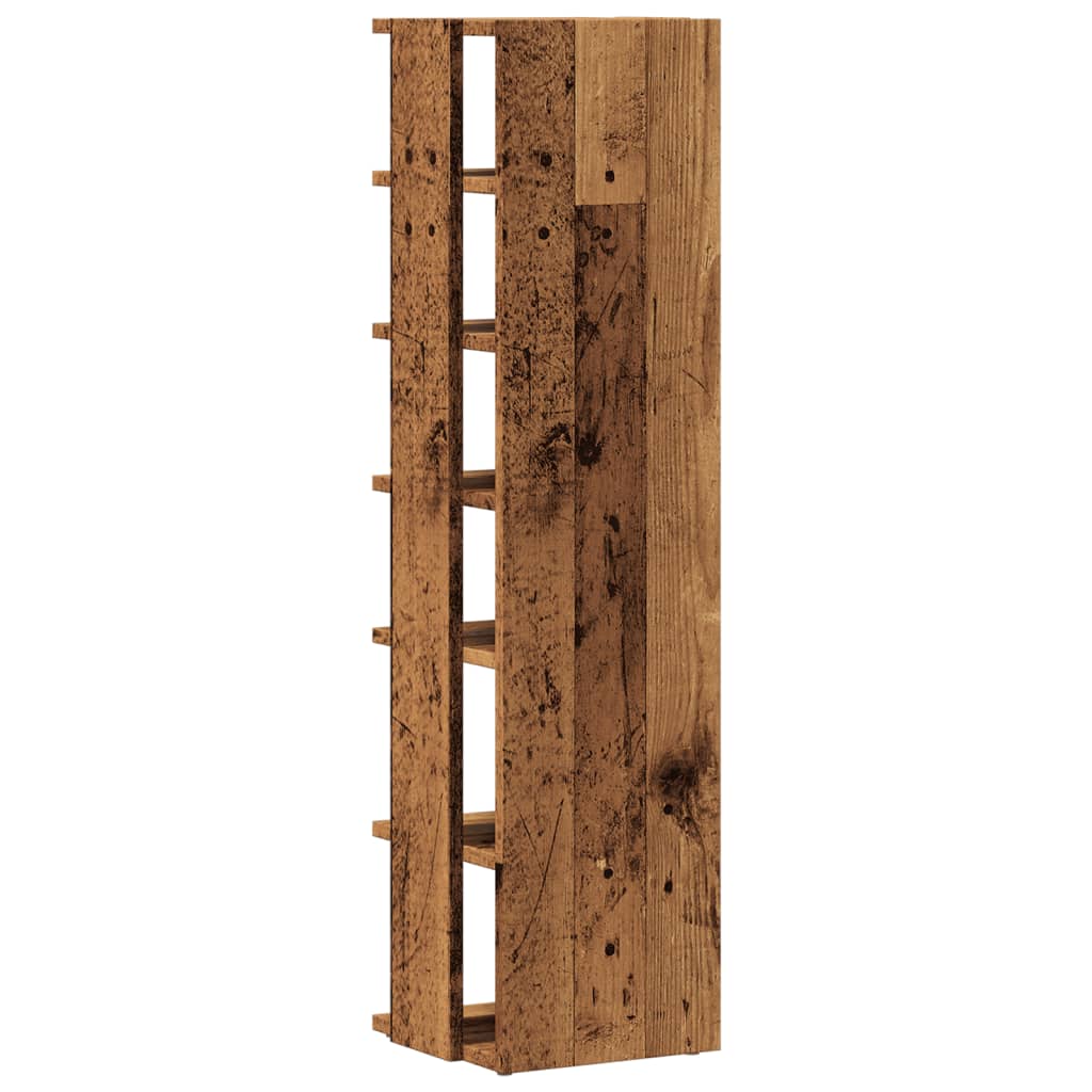 Shoe Cabinets 2 pcs Old Wood 28x27x102 cm Engineered Wood