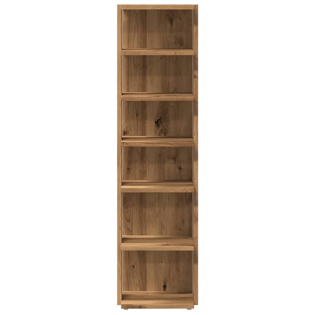 Shoe Cabinet Artisan Oak 28x27x102 cm Engineered Wood