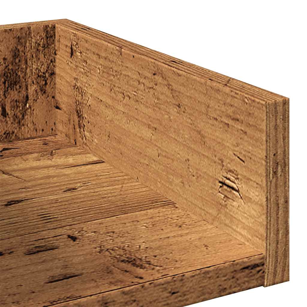 Book Cabinet Old Wood 86x25.5x140 cm Engineered Wood