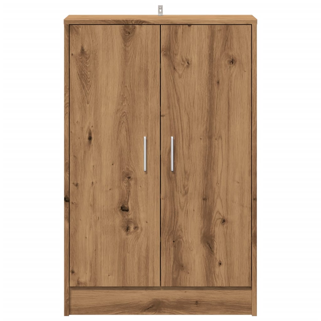 Shoe Cabinet Artisan Oak 60x35x92 cm Engineered Wood