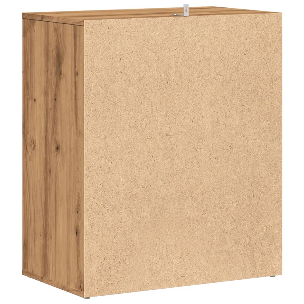 Shoe Cabinet Artisan Oak 60x35x70 cm Engineered Wood