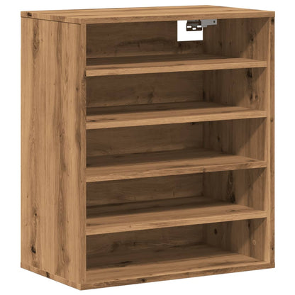 Shoe Cabinet Artisan Oak 60x35x70 cm Engineered Wood