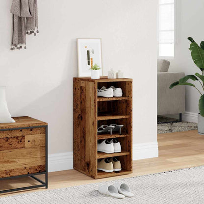 Shoe Cabinet Old Wood 32x35x70 cm Engineered Wood
